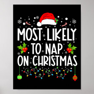 Poster Les Plus Susceptibles De Faire La Sieste À Noël