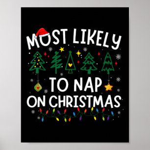Poster Les Plus Susceptibles De Faire La Sieste Sur Noël