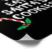 Poster Les plus susceptibles de manger Santas Cookie Noël (Coin)