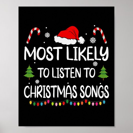 Poster Les plus susceptibles d'écouter des chansons de No (Devant)