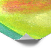 Poster Les poires accrochées à la peinture de l'arbre (Coin)