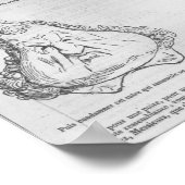 Poster Les Poires, caricature du roi Louis-Philippe (Coin)