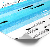 Poster Les poissons en mer (Coin)