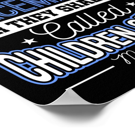 Poster Les Policiers Bénis Sont Les Pacificateurs Car Ils (Coin)