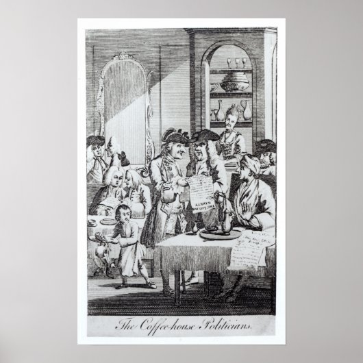 Poster Les politiciens du Café (Devant)