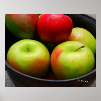Poster les pommes