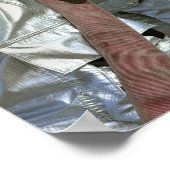 Poster Les pompiers déploient un tuyau d'incendie pendant (Coin)