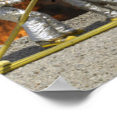 Poster Les pompiers neutralisent un feu (Coin)