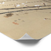 Poster Les premières fleurs de prune par Nishimura Goun,  (Coin)