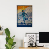 Poster les premières olympiques d'hiver de 1924 (Bureau à domicile)
