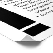 Poster Les principes de succès (Coin)