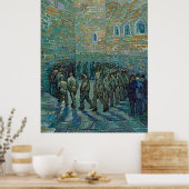 Poster Les prisonniers de Vincent van Gogh en exercice (Cuisine)