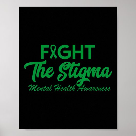 Poster Les problèmes de santé mentale de la stigmatisatio (Devant)