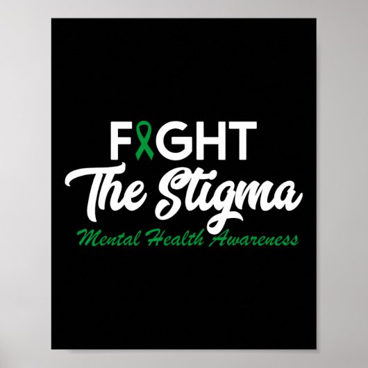 Poster Les problèmes de santé mentale de la stigmatisatio (Devant)