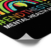 Poster Les Problèmes Mettent Fin À La Stigmatisation Du B (Coin)