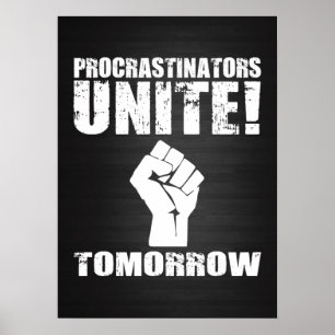 Poster Les Procrastinateurs s'unissent demain