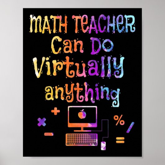 Poster Les professeurs de mathématiques peuvent faire pra (Devant)