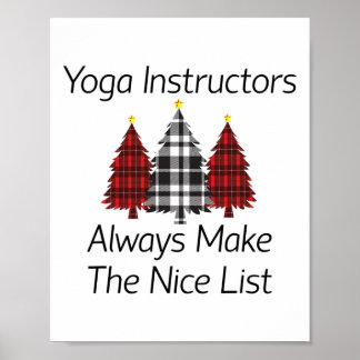 Poster Les professeurs de yoga sont toujours sur la liste
