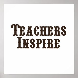 Poster Les professeurs inspirent