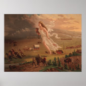 Poster Les progrès américains, John Gast 1872 (Devant)