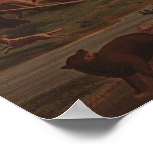 Poster Les progrès américains, John Gast 1872 (Coin)