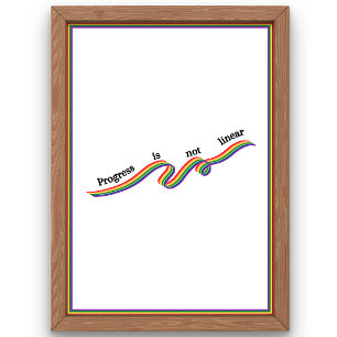 Poster Les progrès ne sont pas linéaires.