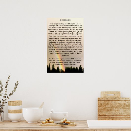 Poster Les promesses (Cuisine)