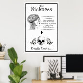 Poster Les Props d'Halloween de la peste (Bureau à domicile)