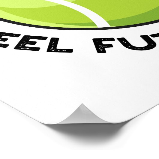 Poster Les Puns De Tennis Me Font Me Sentir Fuzzy Sur Tou (Coin)