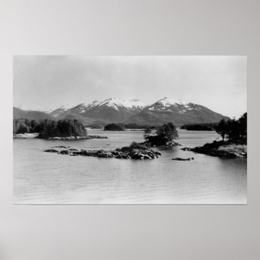 Poster Les Pyramides à Sitka, Alaska Photo (Devant)
