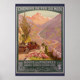 Poster Les Pyrénées pittoresques