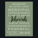 Poster Les qualités de l'Eternel | JW<br><div class="desc">Cette affiche montre les qualités remarquables de l'Eternel. Vous pouvez personnaliser le texte dans votre langue préférée et ajuster les couleurs et les éléments selon vos besoins.</div>