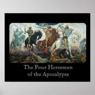 Poster Les quatre cavaliers de l'Apocalypse