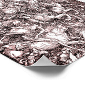 Poster Les quatre cavaliers de l'Apocalypse (Dürer, 1498) (Coin)