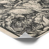 Poster Les quatre cavaliers de l'Apocalypse par Durer (Coin)