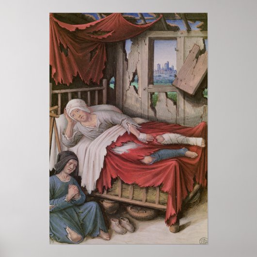 Poster Les quatre conditions de la société : pauvreté (Devant)