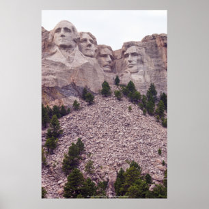 Poster Les quatre du Mont Rushmore
