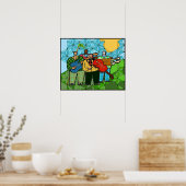 Poster Les Quatre Duffers (Poster d'Art) (Cuisine)