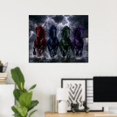 Poster Les Quatre Éléments (Bureau à domicile)