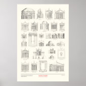 Poster Les quatre livres d'architecture - Temples anciens (Devant)