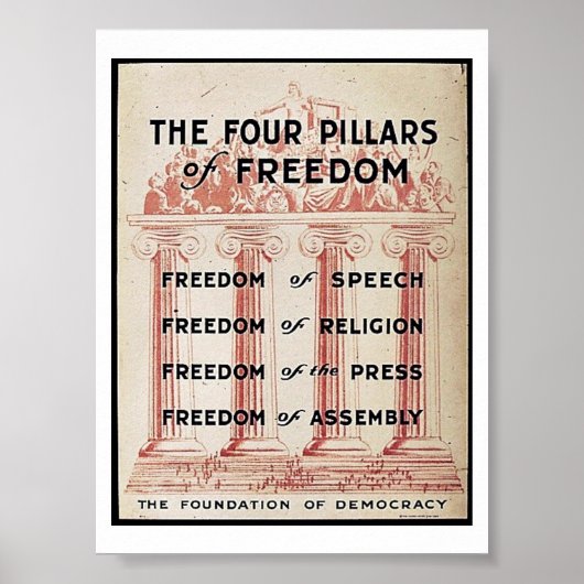 Poster Les quatre piliers de la liberté (Devant)