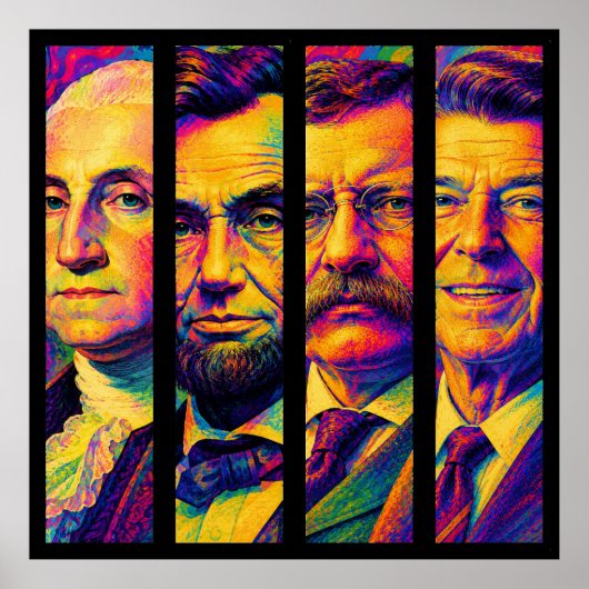 Poster Les Quatre Présidents (Devant)