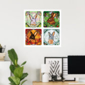 POSTER LES QUATRE SAISONS (Bureau à domicile)