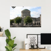 Poster Les Quatre Tribunaux, Dublin, Irlande (Bureau à domicile)