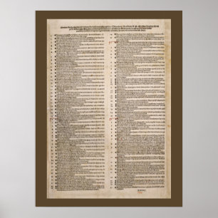 Poster Les Quatre-vingt-quinze thèmes (Martin Luther)