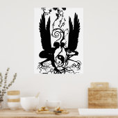 Poster Les racines du karma imprimé (Cuisine)