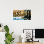 Poster Les Racons Envahissent L'Étang De Canards (Bureau à domicile)