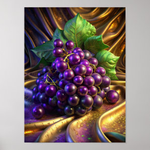Poster "Les raisins sur l'or"