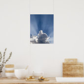 Poster Les rayons Crepusculaires ou de Dieu s'étendent au (Cuisine)