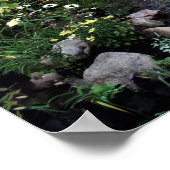 Poster Les rayons du soleil dans les jardins de fin septe (Coin)